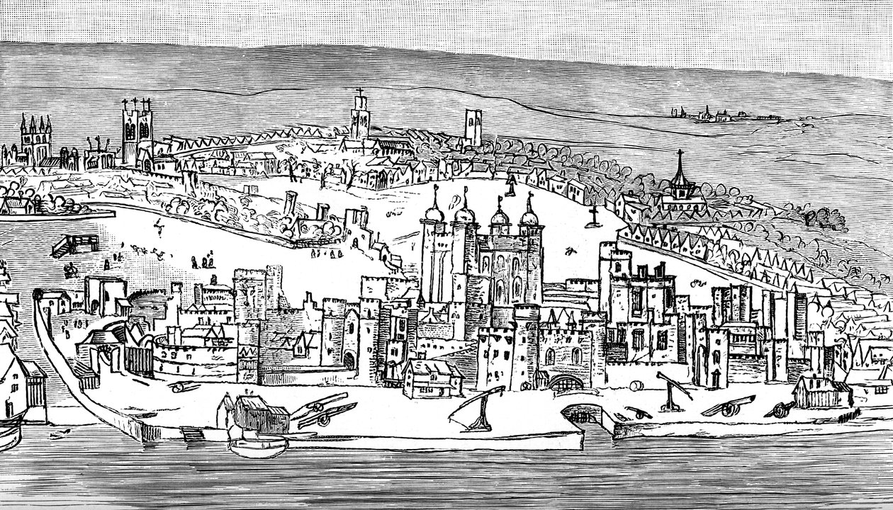 Tower of London, c1543, 1893 autorstwa Unbekannt