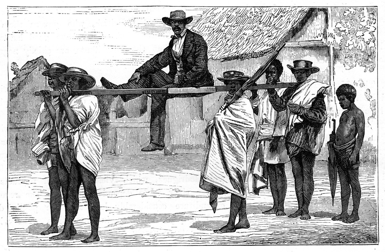 Podróżowanie po Madagaskarze, ok. 1890 r. autorstwa Unbekannt