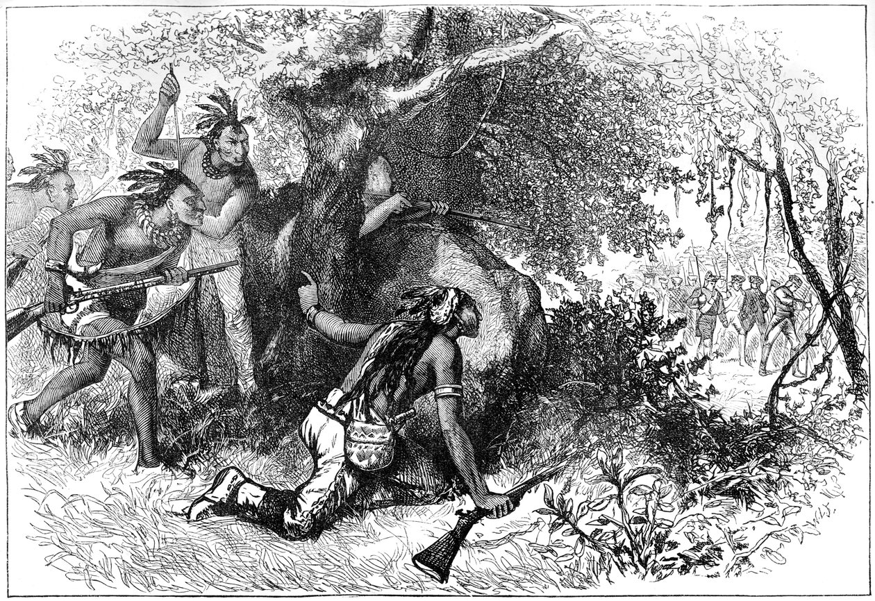 Zdrada Czirokezów, XVIII w. ok. 1880 r. autorstwa Unbekannt