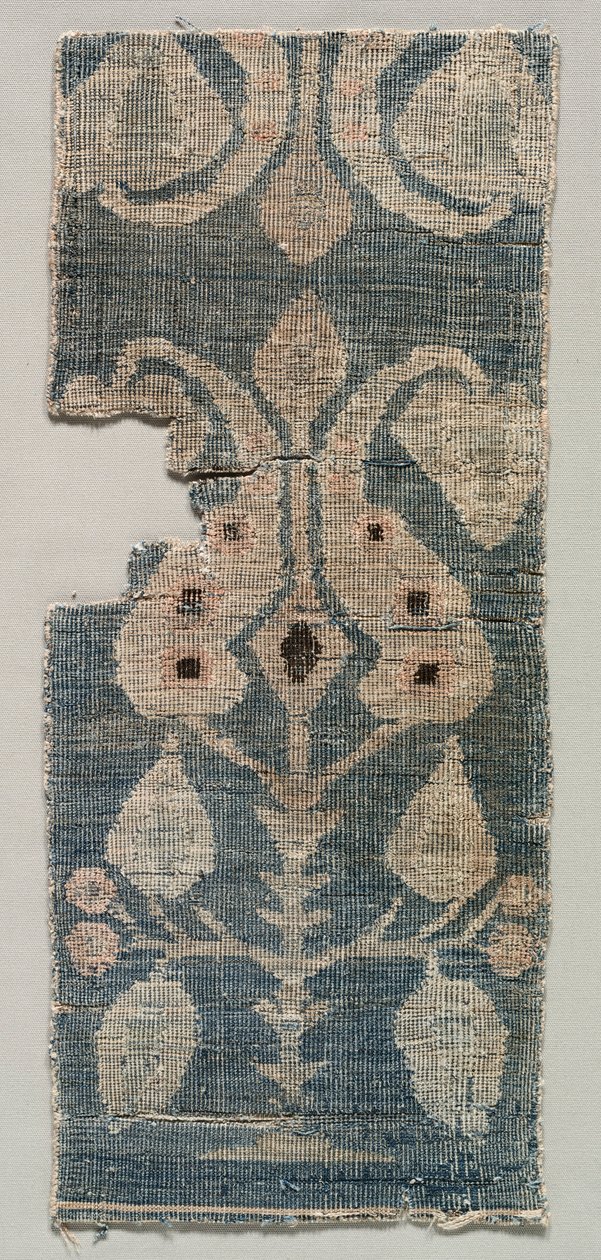 Dwulicowy fragment dywanu, 1100s. autorstwa Unbekannt