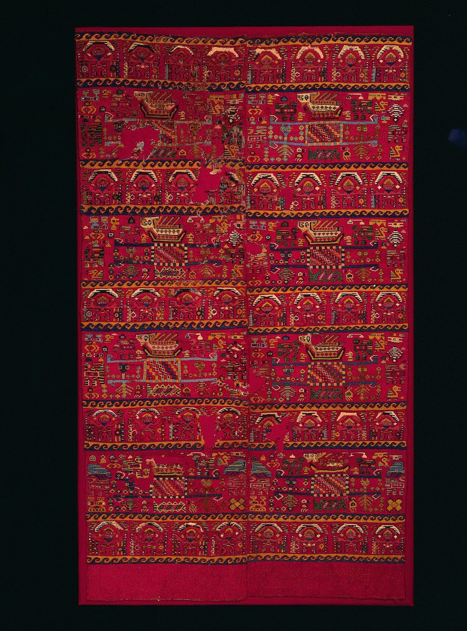 Dwa fragmenty panelu tkanego gobelinem, 1000-1460s. autorstwa Unbekannt
