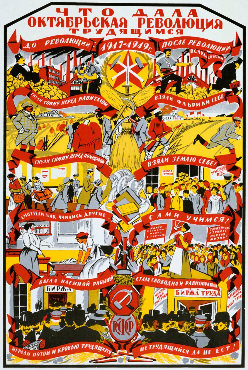 Plakat ZSRR, 1919 autorstwa Unbekannt