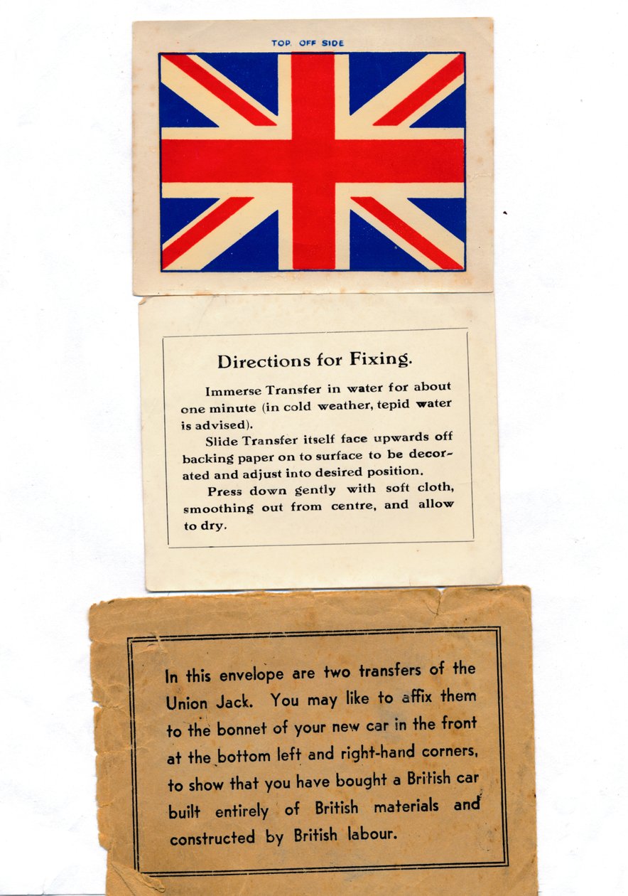 Transfery samochodów Union Jack, lata 60. autorstwa Unbekannt