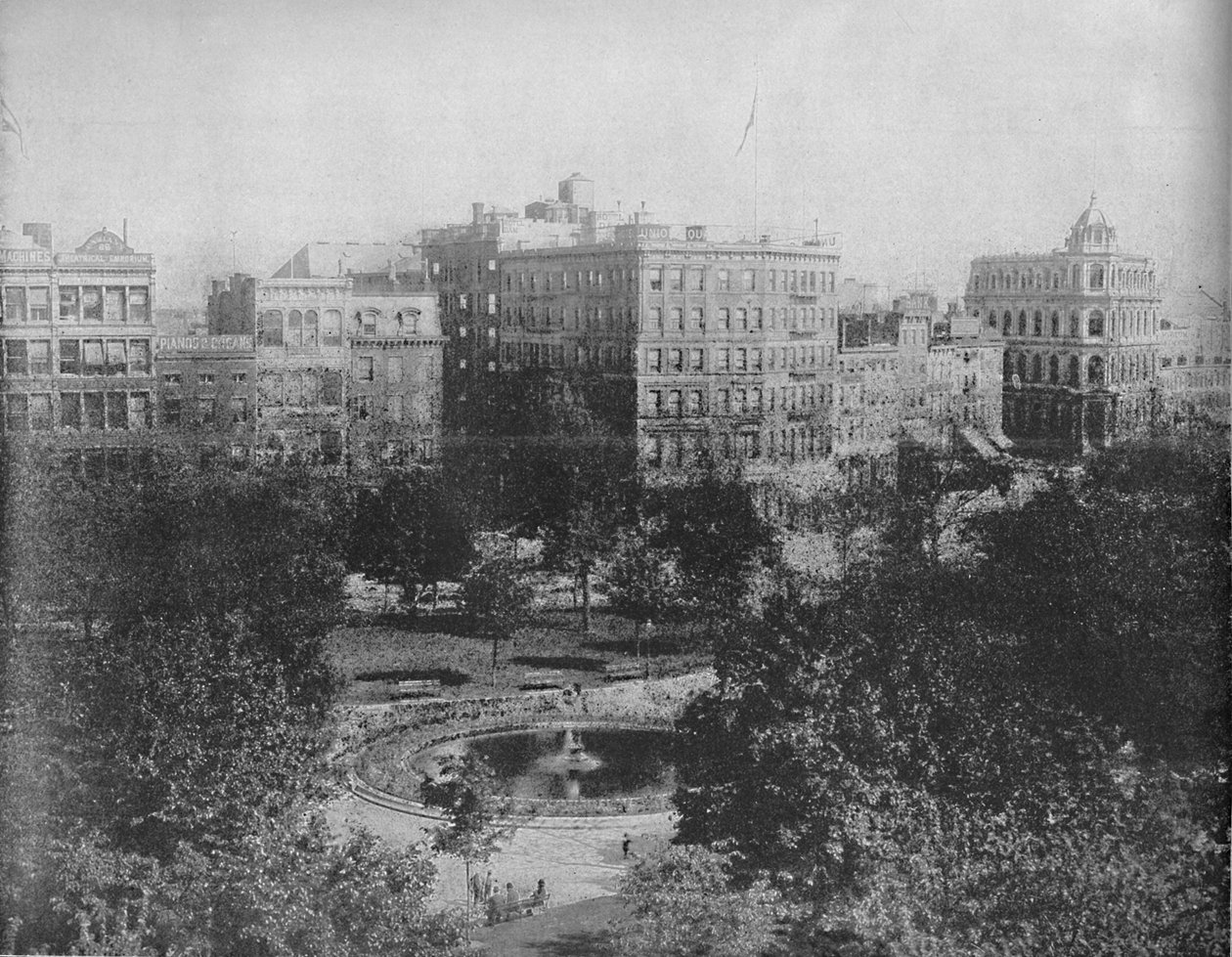 Union Square, Nowy Jork, ok. 1897. autorstwa Unbekannt