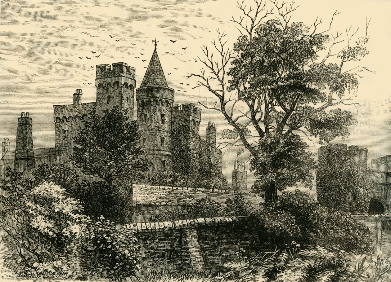 Zamek Vanbrugh, ok. 1878 r. autorstwa Unbekannt