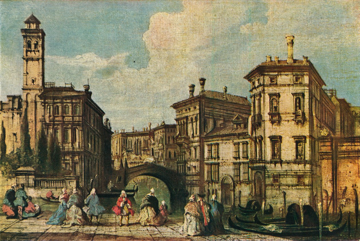 Wenecja: Wejście do Cannaregio, ok. XIX w. autorstwa Unbekannt