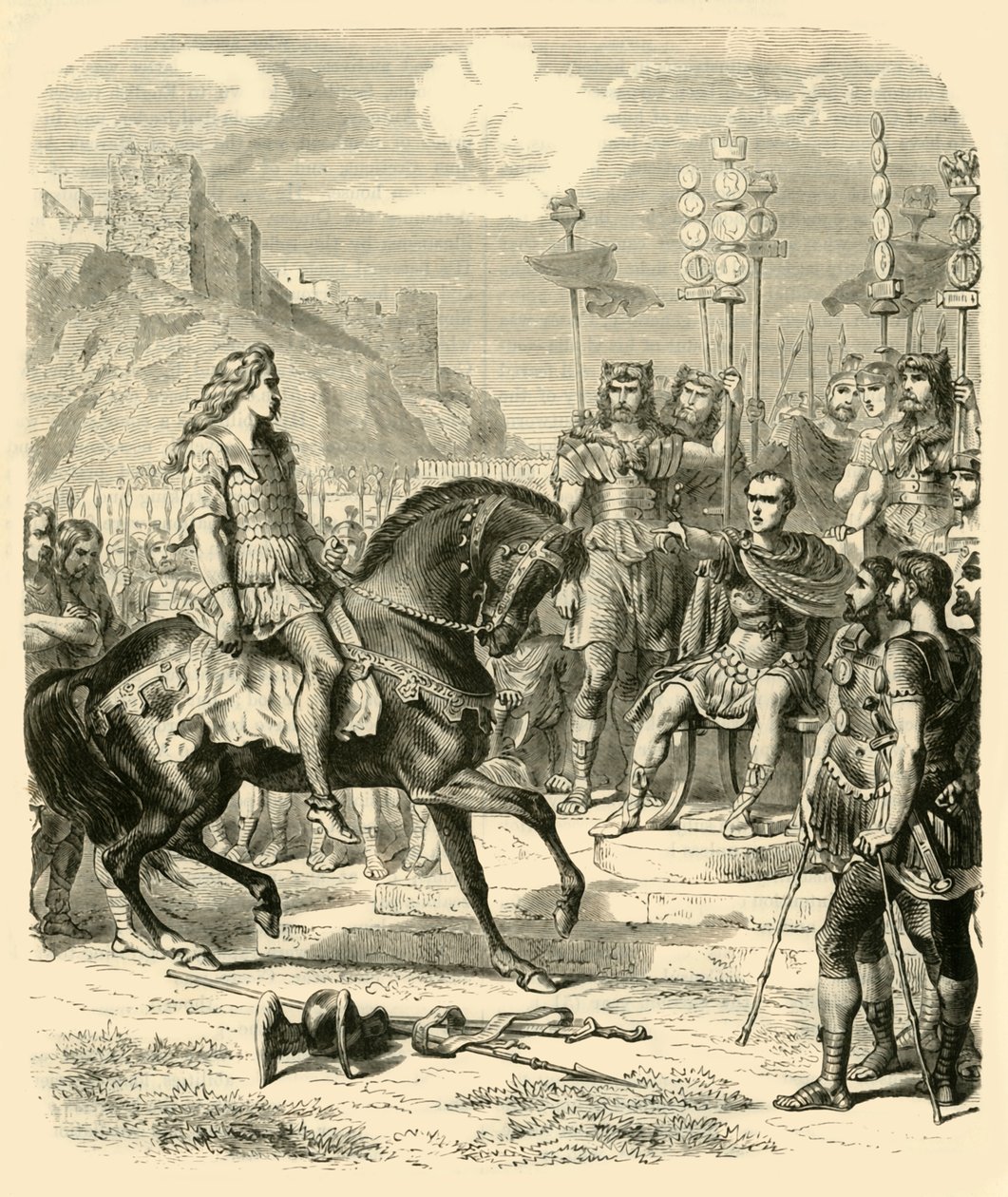 Wercyngetoryks przed Cezarem, 1890. autorstwa Unbekannt