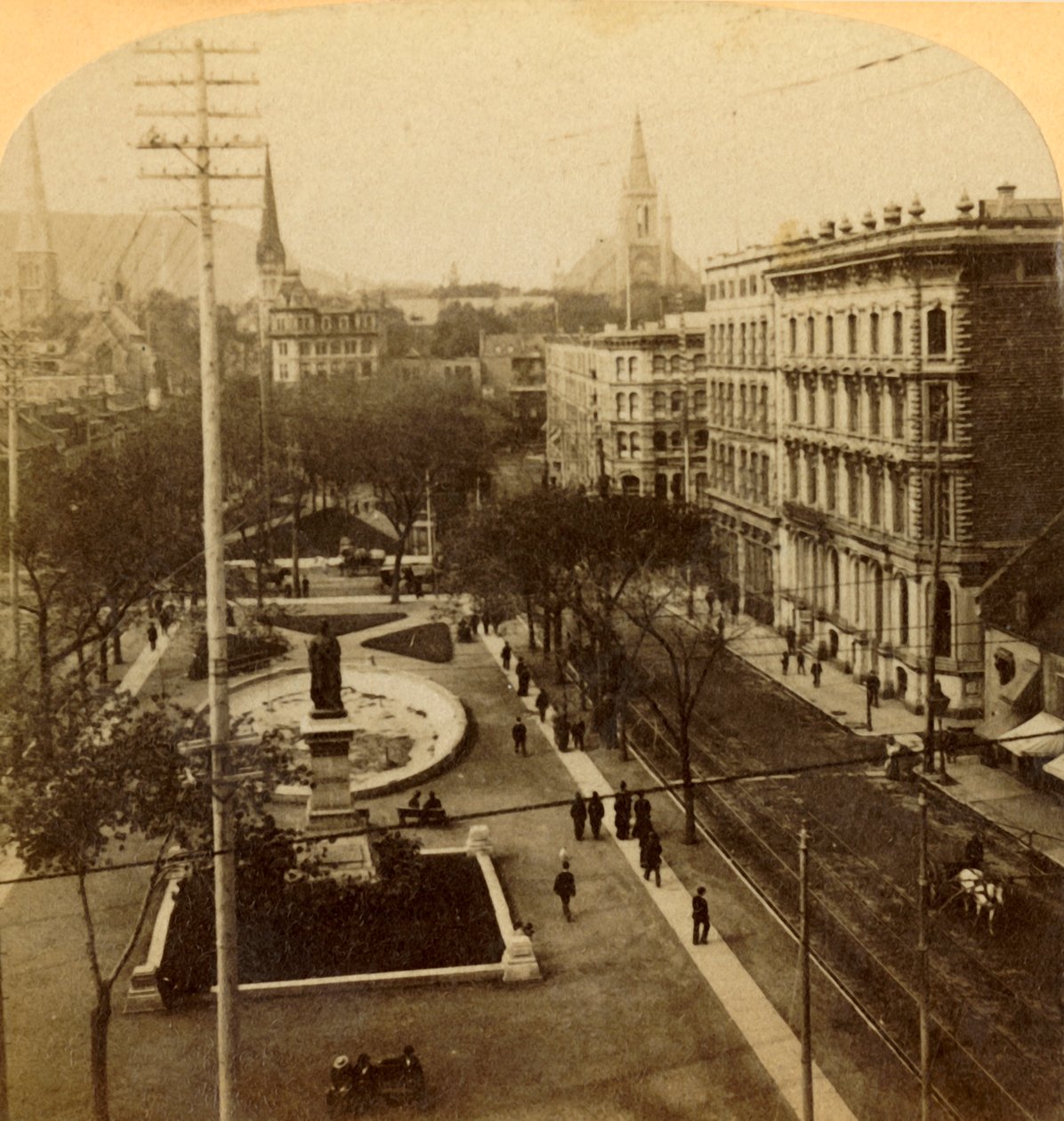 Plac Wiktorii, Montreal, Kanada, 1904 r. autorstwa Unbekannt