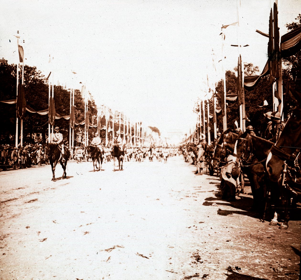 Parada zwycięstwa, Paryż, Francja, c1918-c1919 autorstwa Unbekannt
