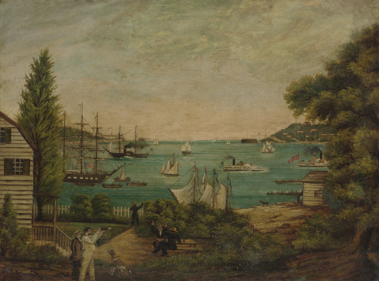 Widok ze Staten Island, ca. 1855. autorstwa Unbekannt