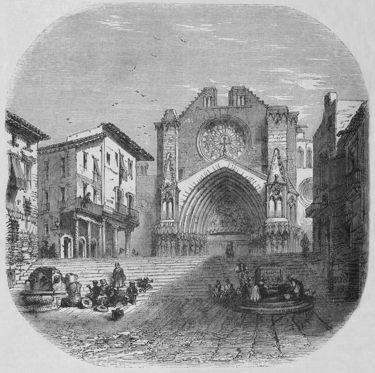 Widok w Tarragonie, ok. 1880 r. autorstwa Unbekannt