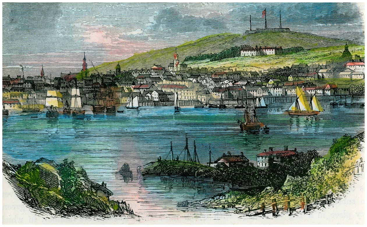 Widok Halifax, Nowa Szkocja, c1870 autorstwa Unbekannt