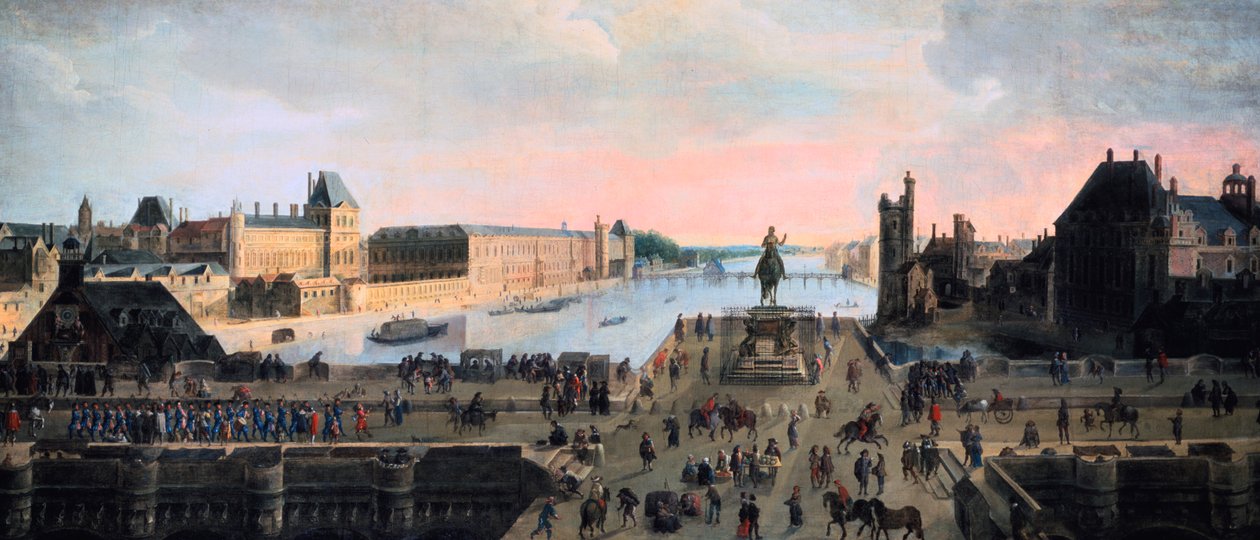Widok na Pont Neuf, Paryż, c1635 autorstwa Unbekannt