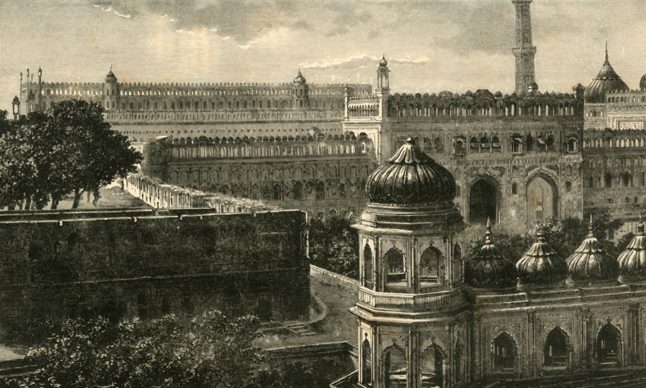 Widok Wielkiej Imambary, Lucknow, 1890. autorstwa Unbekannt