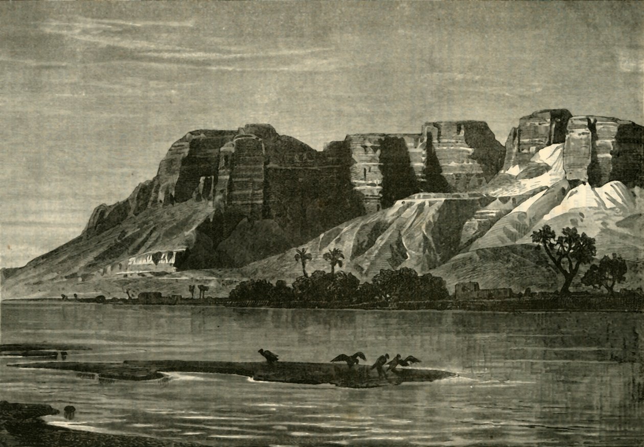 Widok na Nil, 1890. autorstwa Unbekannt