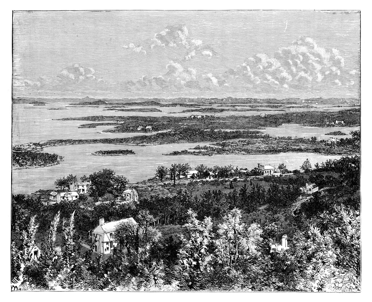 Widok z Gibbs Hill, Bermudy, c1890 autorstwa Unbekannt