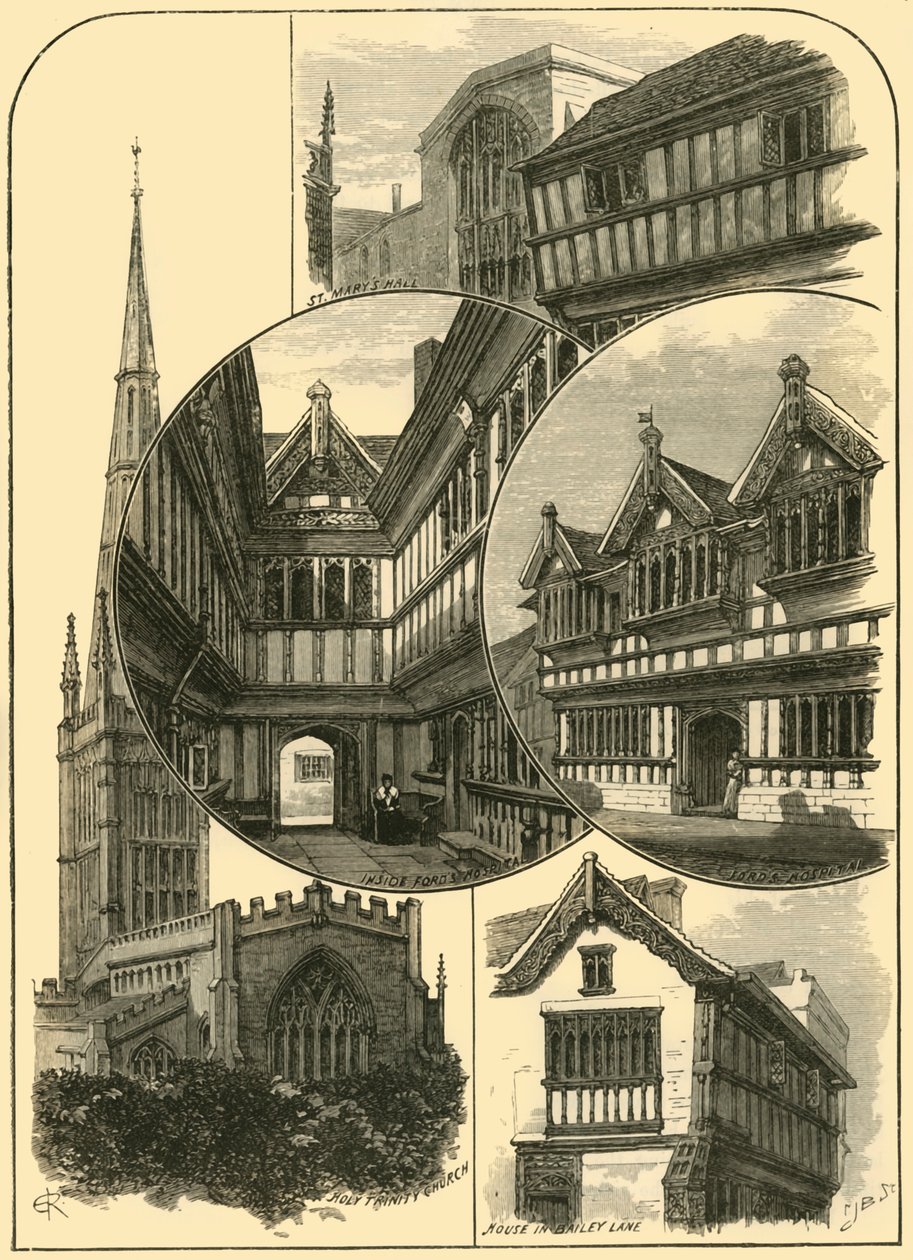 Widoki w Coventry, 1898. autorstwa Unbekannt