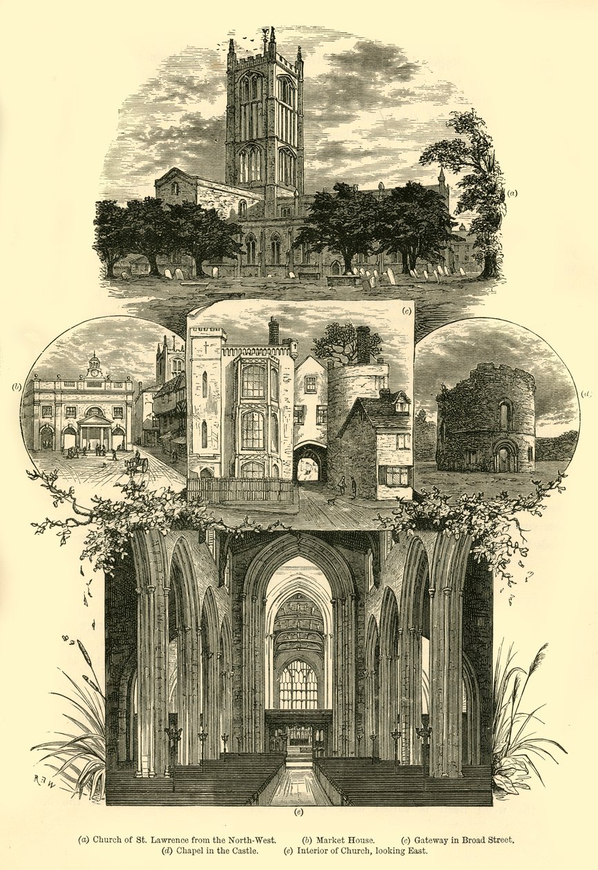 Widoki w Ludlow, 1898. autorstwa Unbekannt