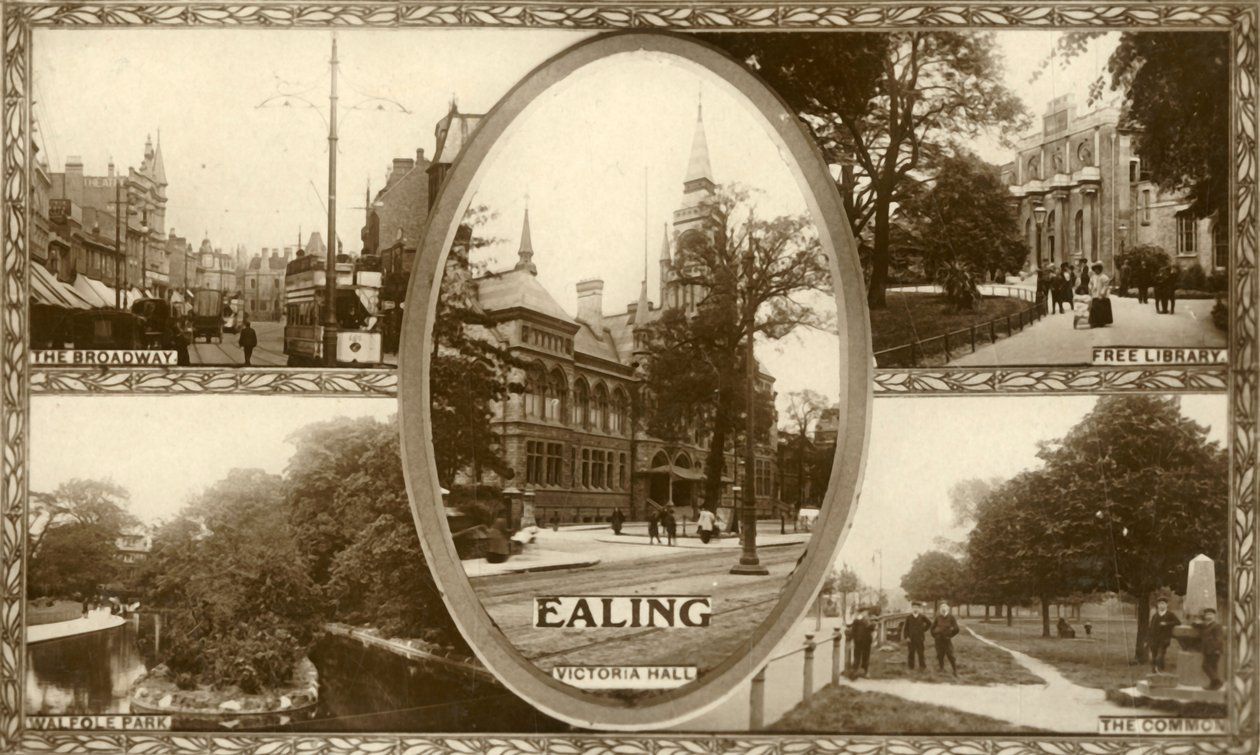 Widoki Ealing, zachodni Londyn, 1917. autorstwa Unbekannt