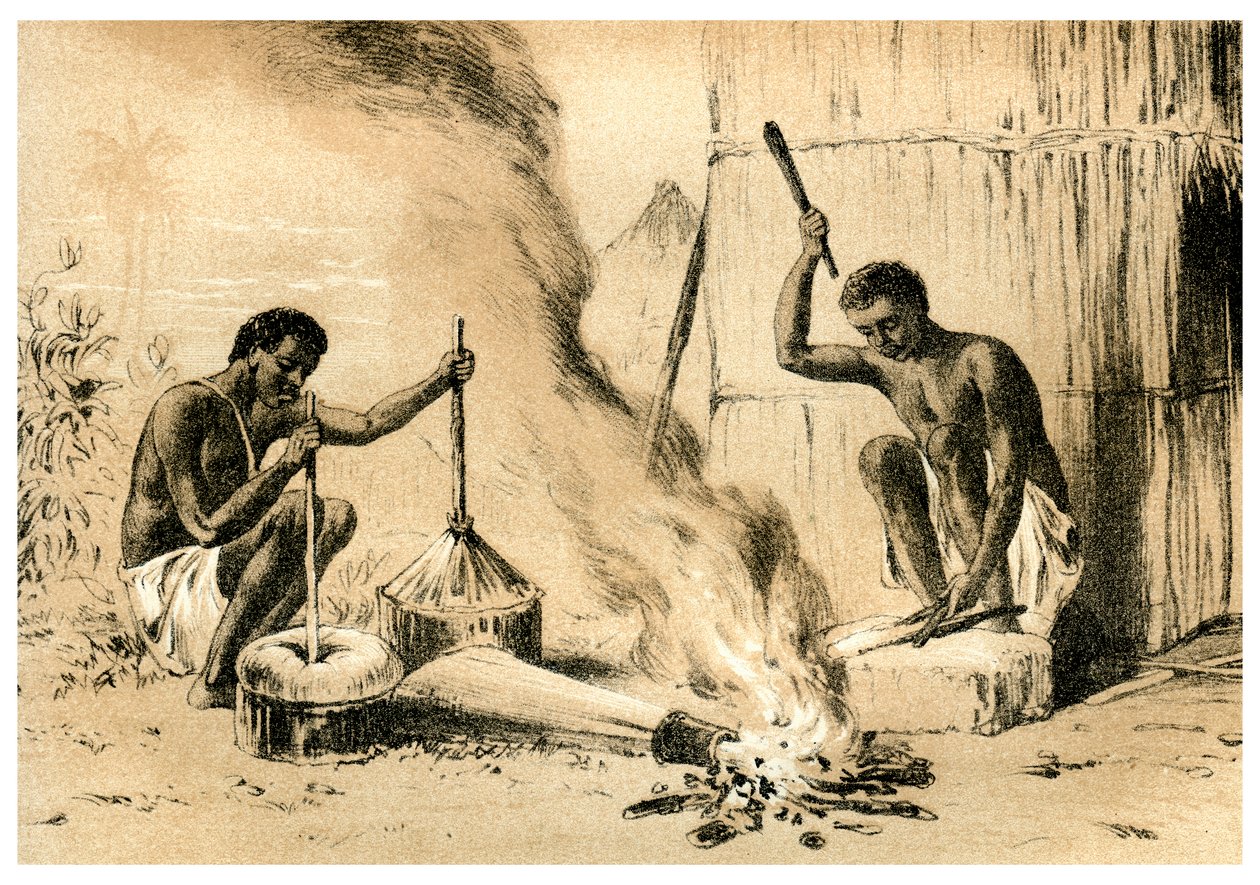 Wiejscy kowale, 1883 autorstwa Unbekannt