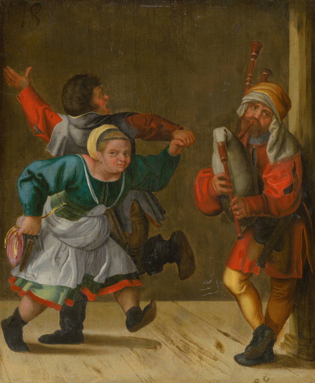 Taniec wiejski, ca. 1600. autorstwa Unbekannt
