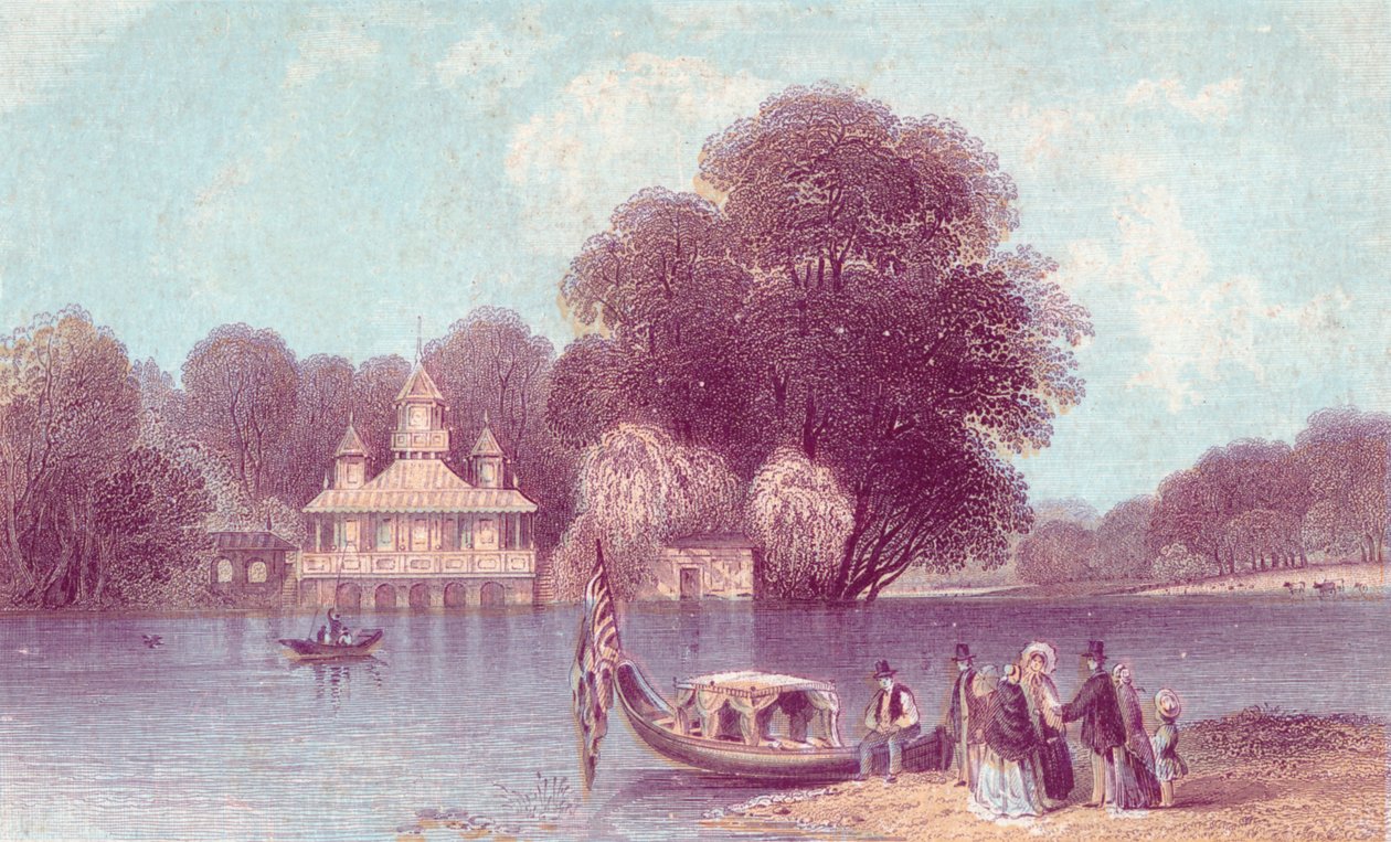 Virginia Water, XIX wiek. autorstwa Unbekannt