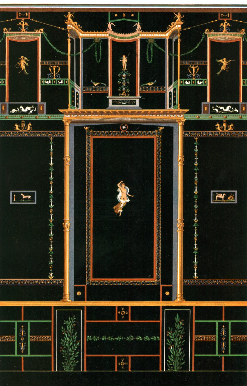 Dekoracja ścienna, Pompeje, Włochy, 1928. autorstwa Unbekannt