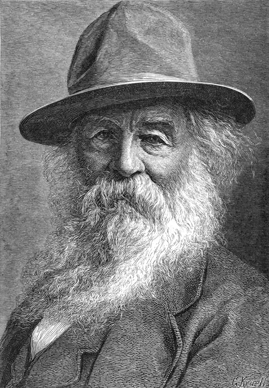 Walt Whitman 1819-1892, poeta amerykański, ok. 1880 r. autorstwa Unbekannt
