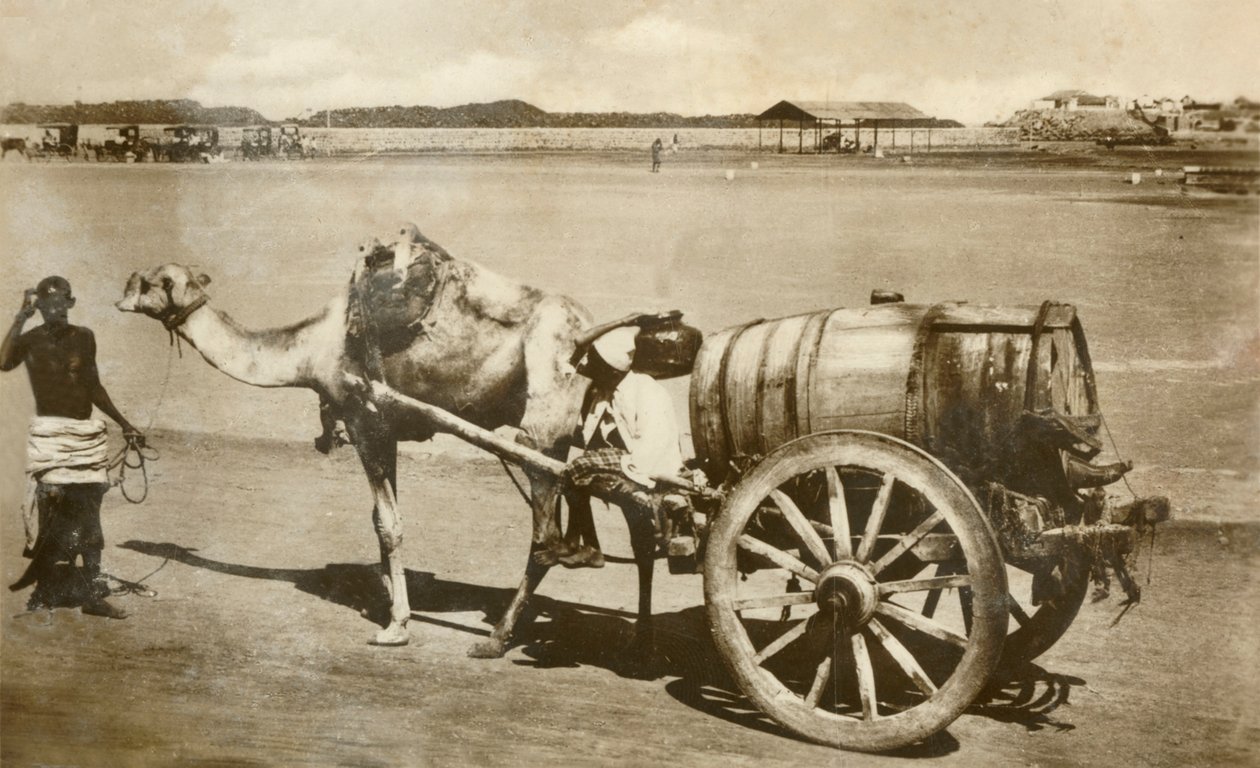 Wózek na wodę, Aden, c1918-c1939. autorstwa Unbekannt