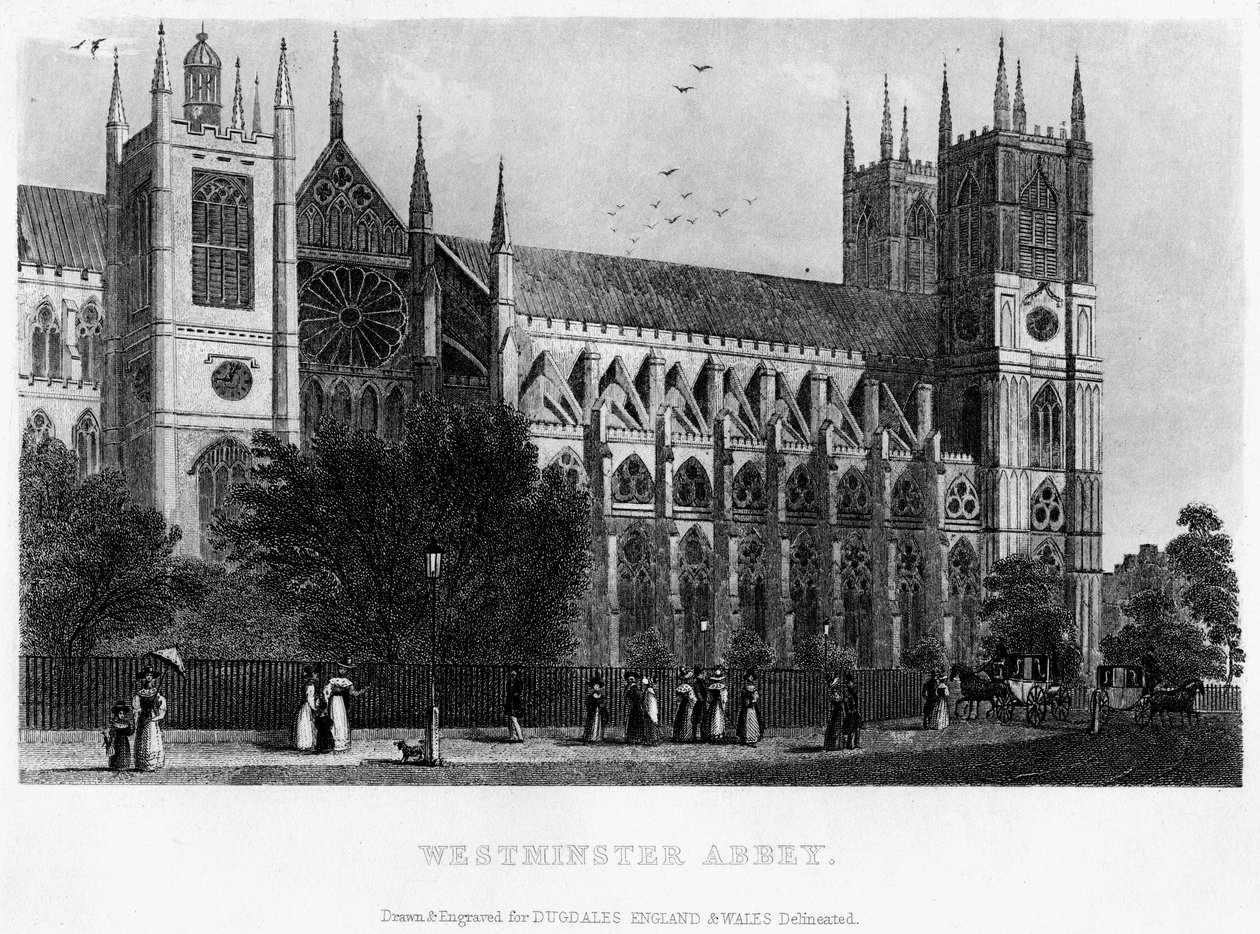 Opactwo Westminsterskie, Londyn, XIX w. autorstwa Unbekannt