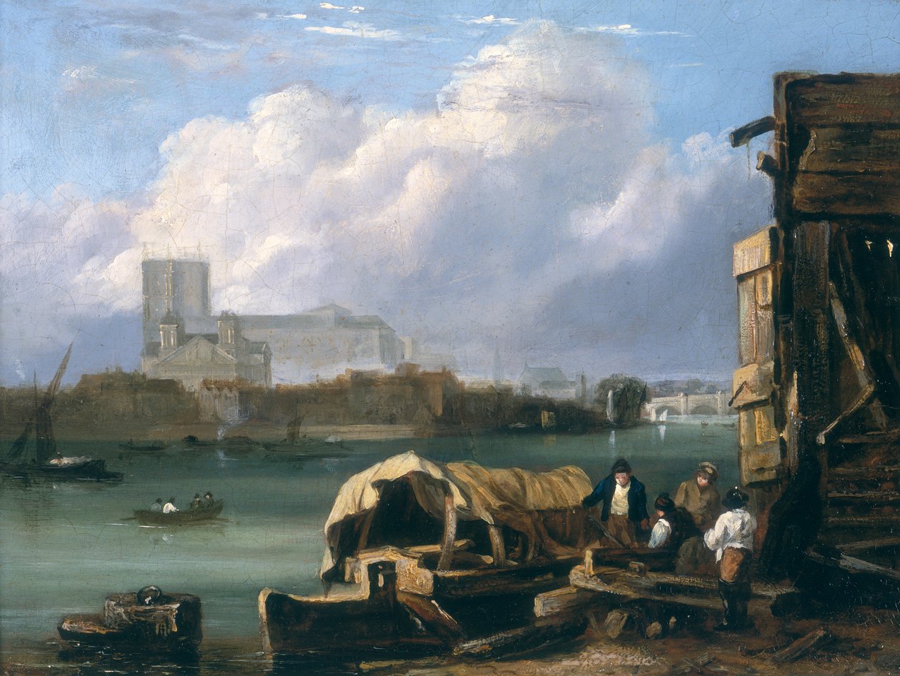 „Westminster z Lambeth”, po 1827 r. autorstwa Unbekannt