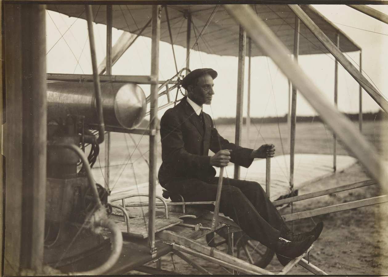 Wilbur Wright w ulotce, 1908. autorstwa Unbekannt