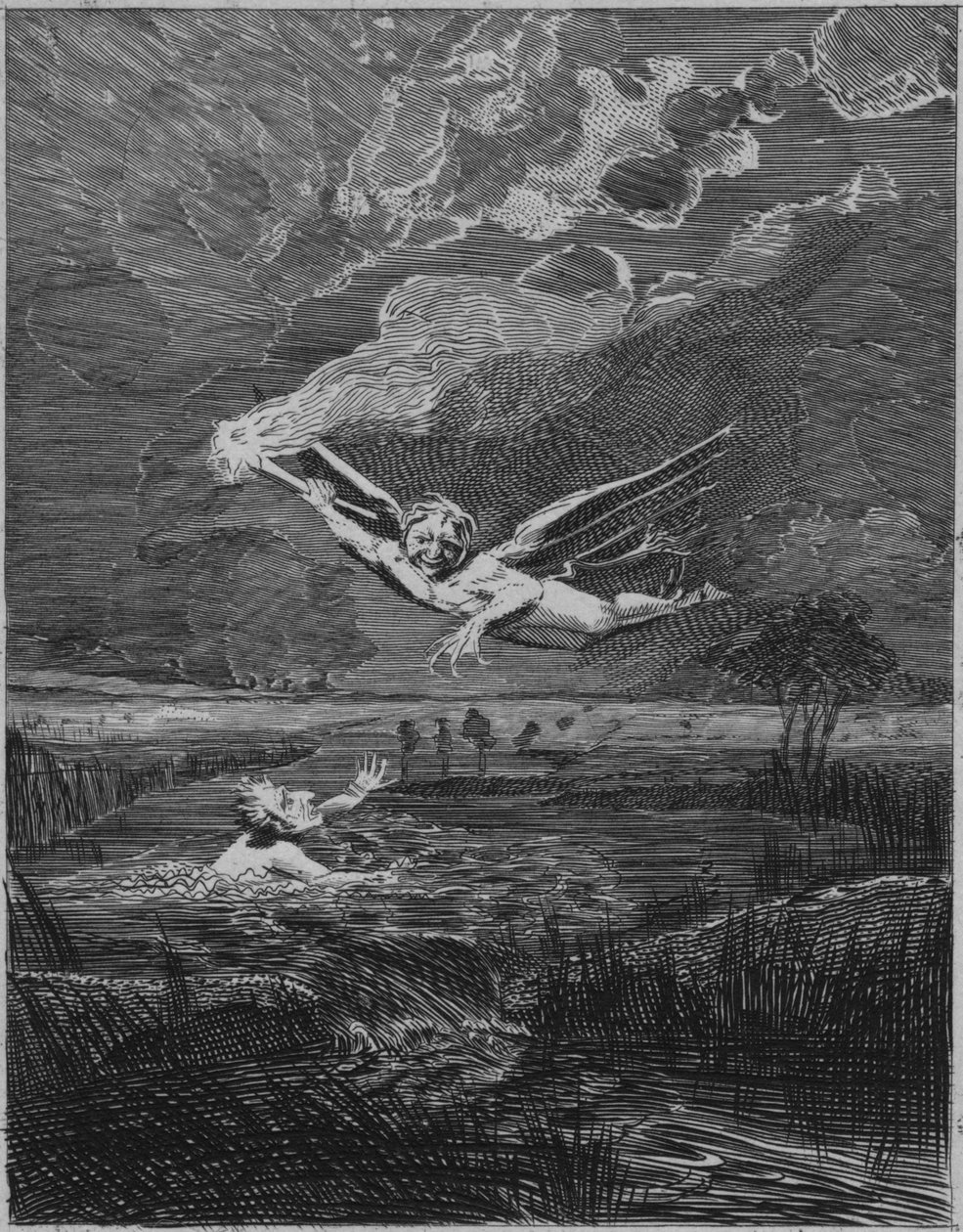 Will O the Wisp, ok. XIX w. autorstwa Unbekannt