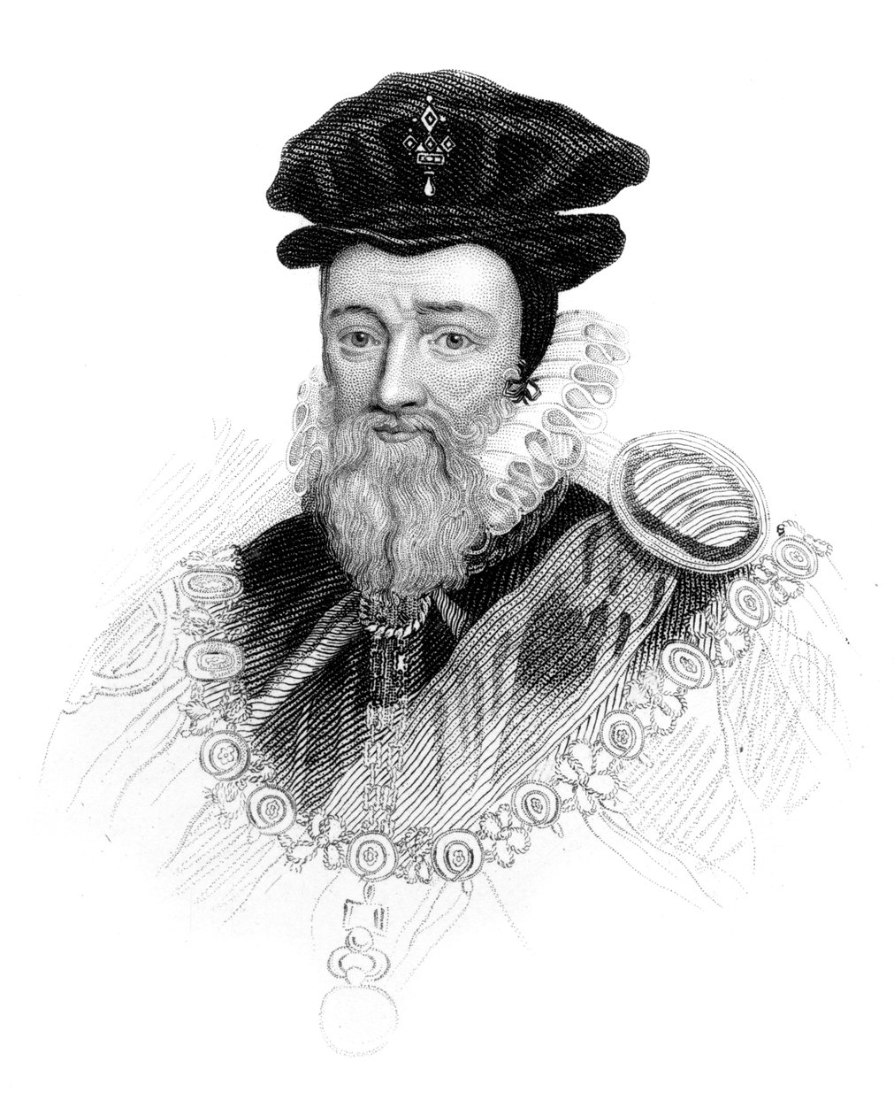 William Cecil, 1. baron Burghley, ok. 1850 r. autorstwa Unbekannt