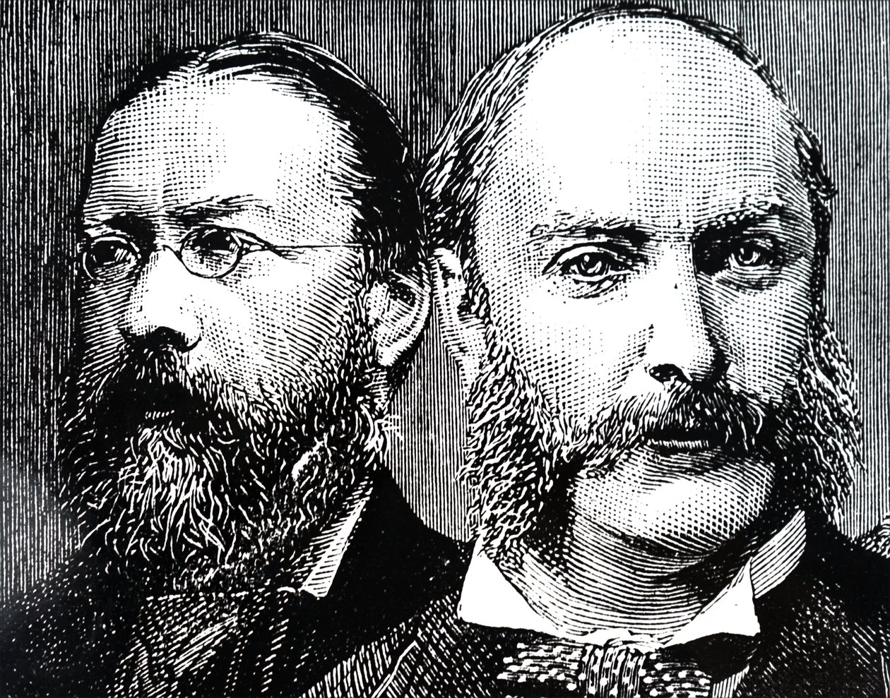 William Henry Preece i John William Strutt. autorstwa Unbekannt
