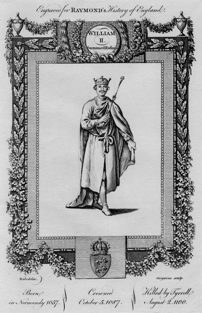 Wilhelm II. Nazwisko Rufus, c1787 autorstwa Unbekannt