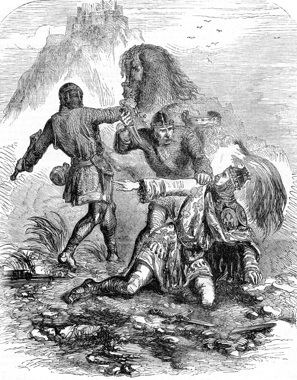 William Rufus i żołnierz autorstwa Unbekannt