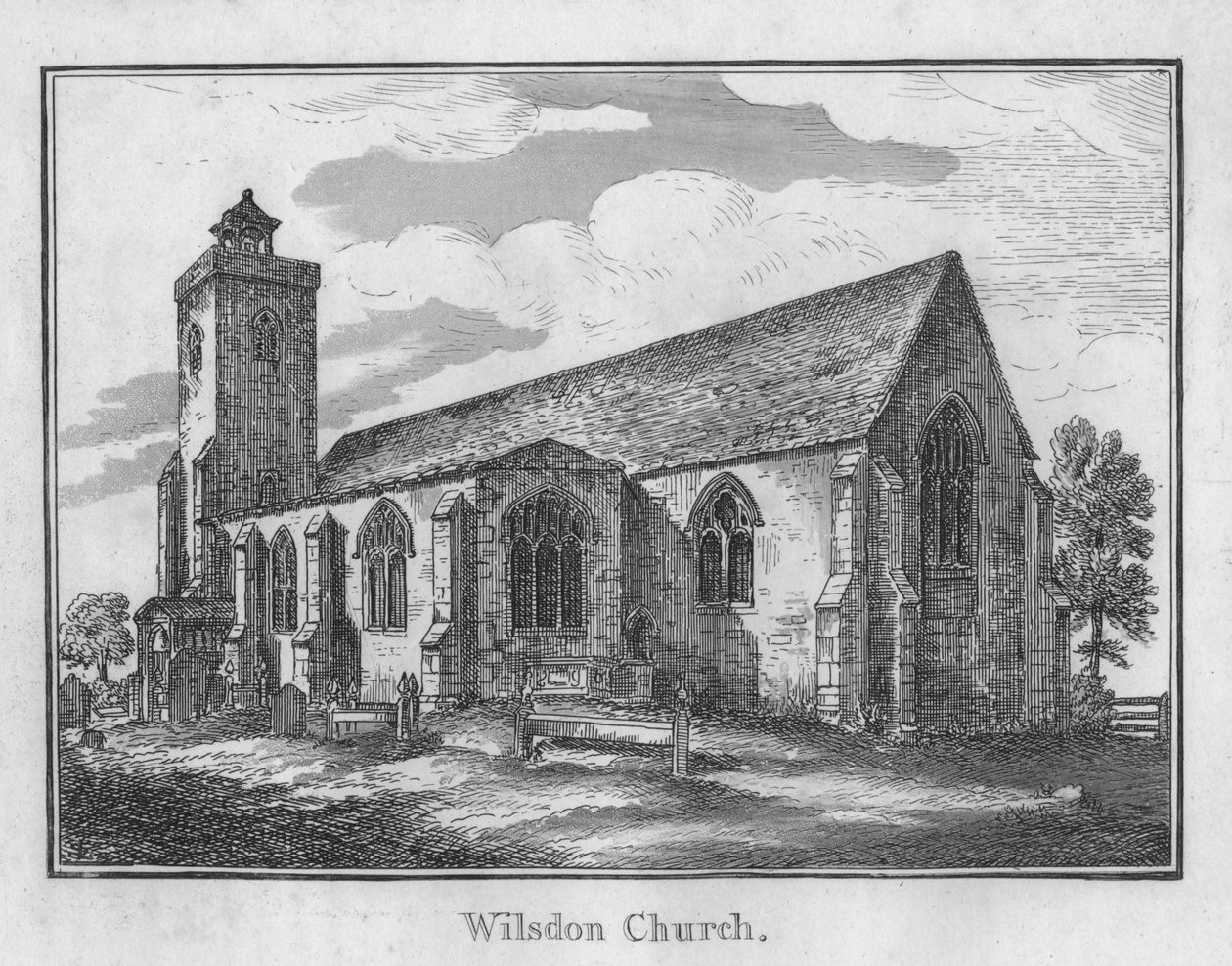 Kościół Wilsona, ok. 1792 r. autorstwa Unbekannt