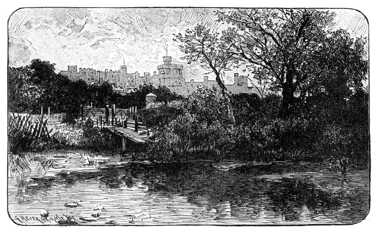 Zamek Windsor, Berkshire, 1900 autorstwa Unbekannt
