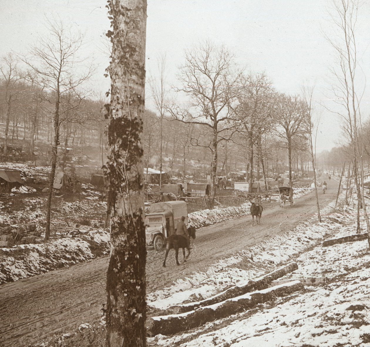 Zima, Genicourt, północna Francja, c1914-c1918 autorstwa Unbekannt