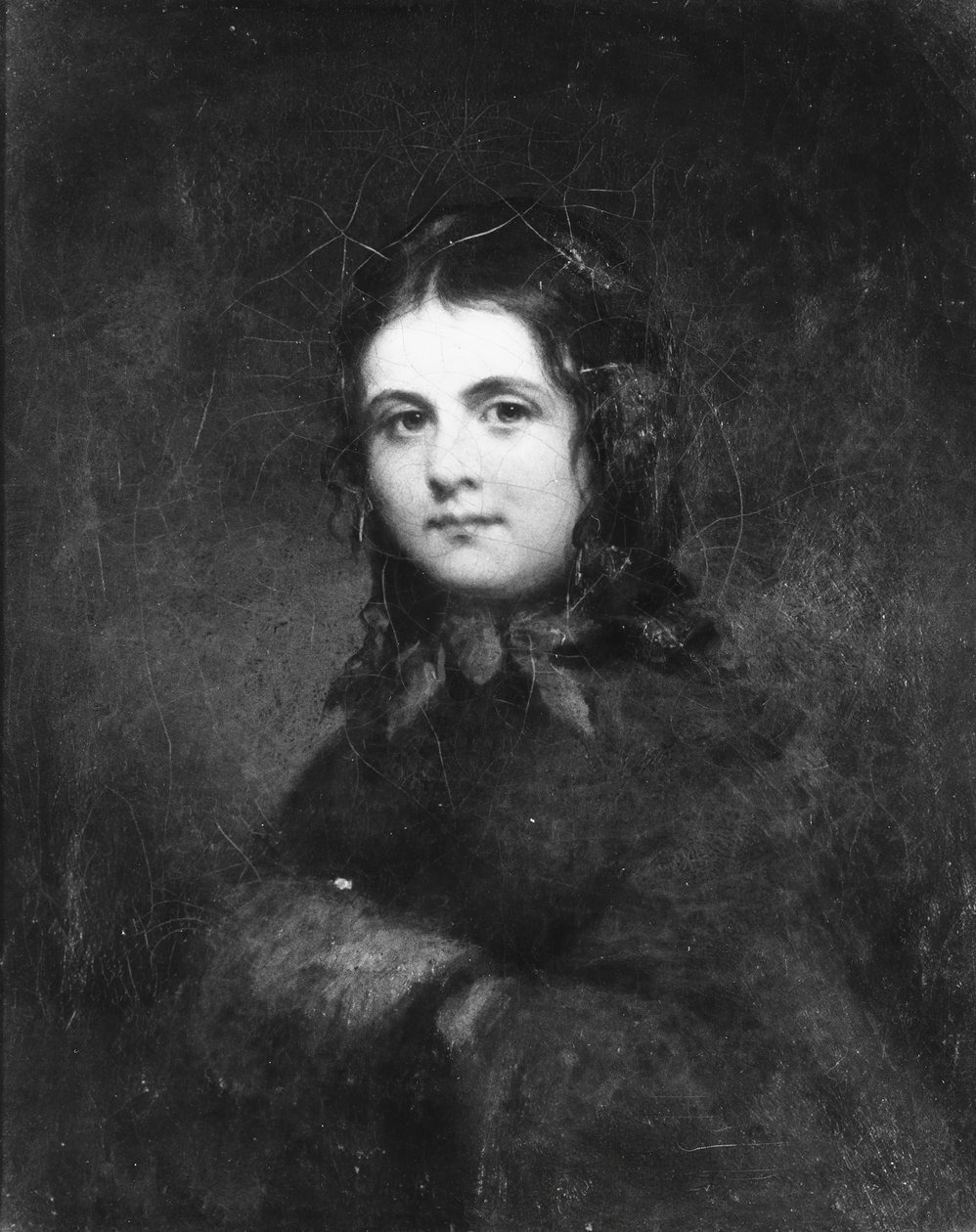 Kobieta w mufce, ca. 1850. autorstwa Unbekannt