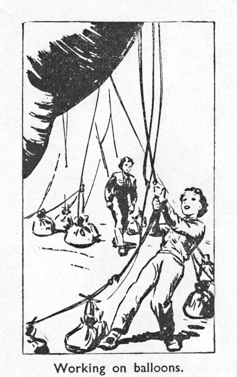 Praca na balonach, 1940 autorstwa Unbekannt