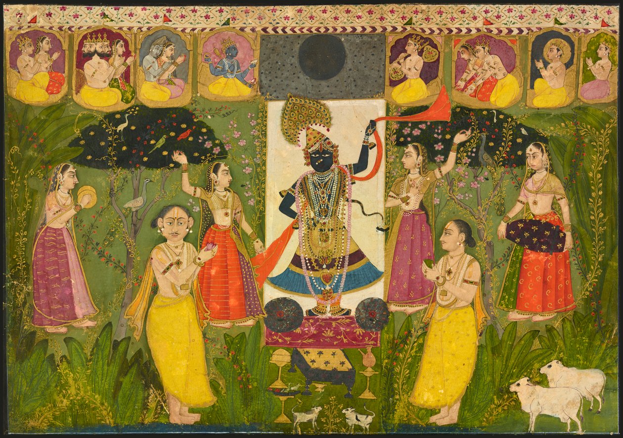 Kult Shri Nathji, ca. 1700. autorstwa Unbekannt