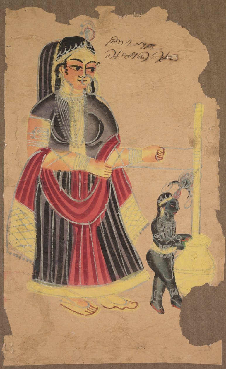 Jasoda i Kryszna, 1800. autorstwa Unbekannt