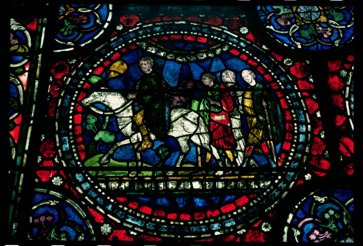 Pielgrzymi jadący do Canterbury, XIII wiek autorstwa Unbekannt Unbekannt