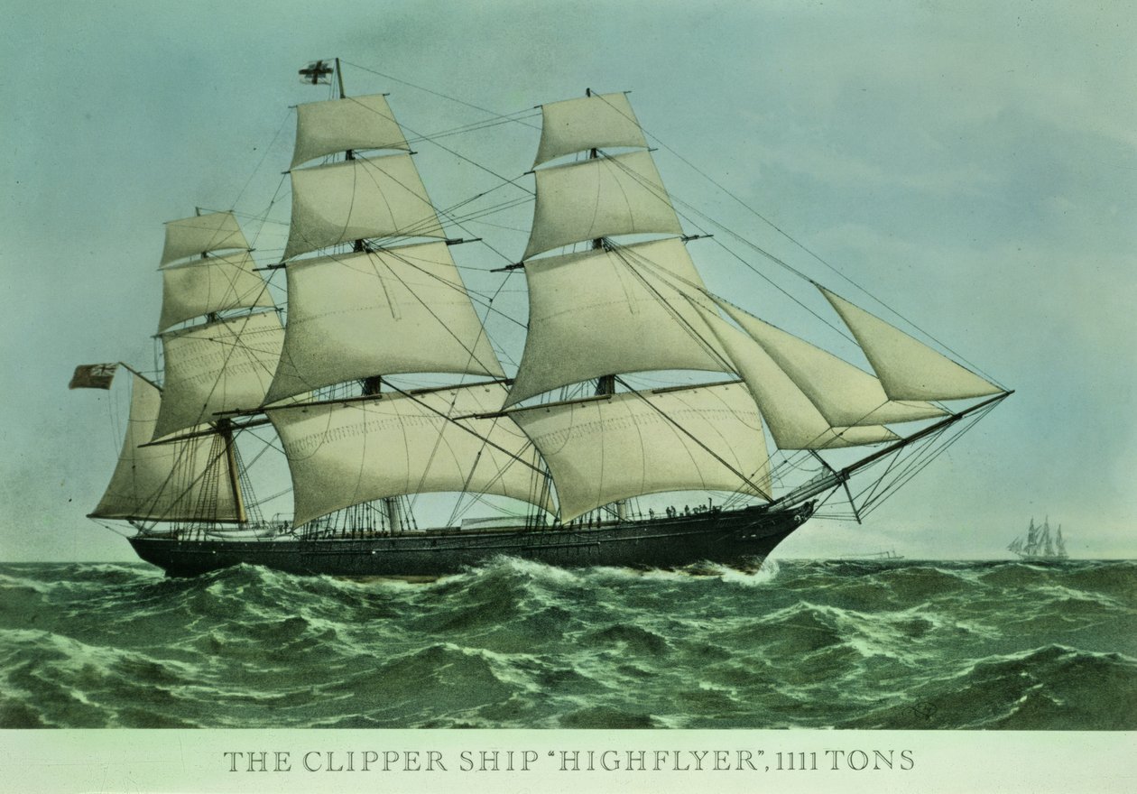 Statek Clipper „Highflyer”, 1111 ton autorstwa Unbekannt Unbekannt