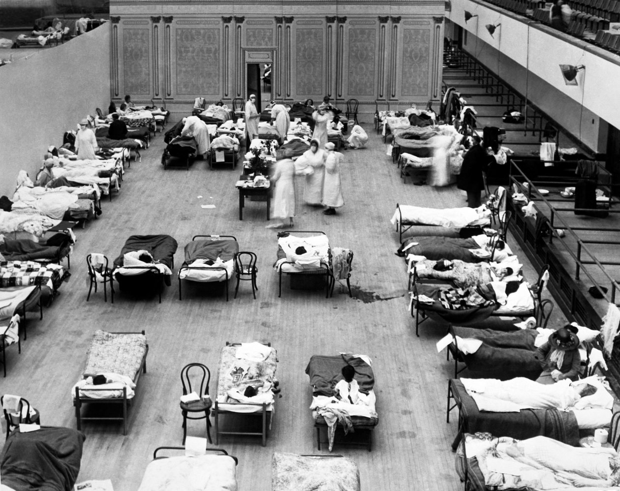 1918 Oakland Flu Hospital, Oakland, Kalifornia, USA, 1918 r autorstwa Unbekannt Unbekannt