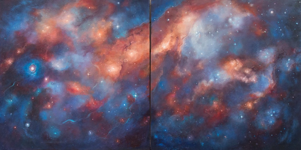 Kosmos I i II, 2017, autorstwa Unbekannt Unbekannt