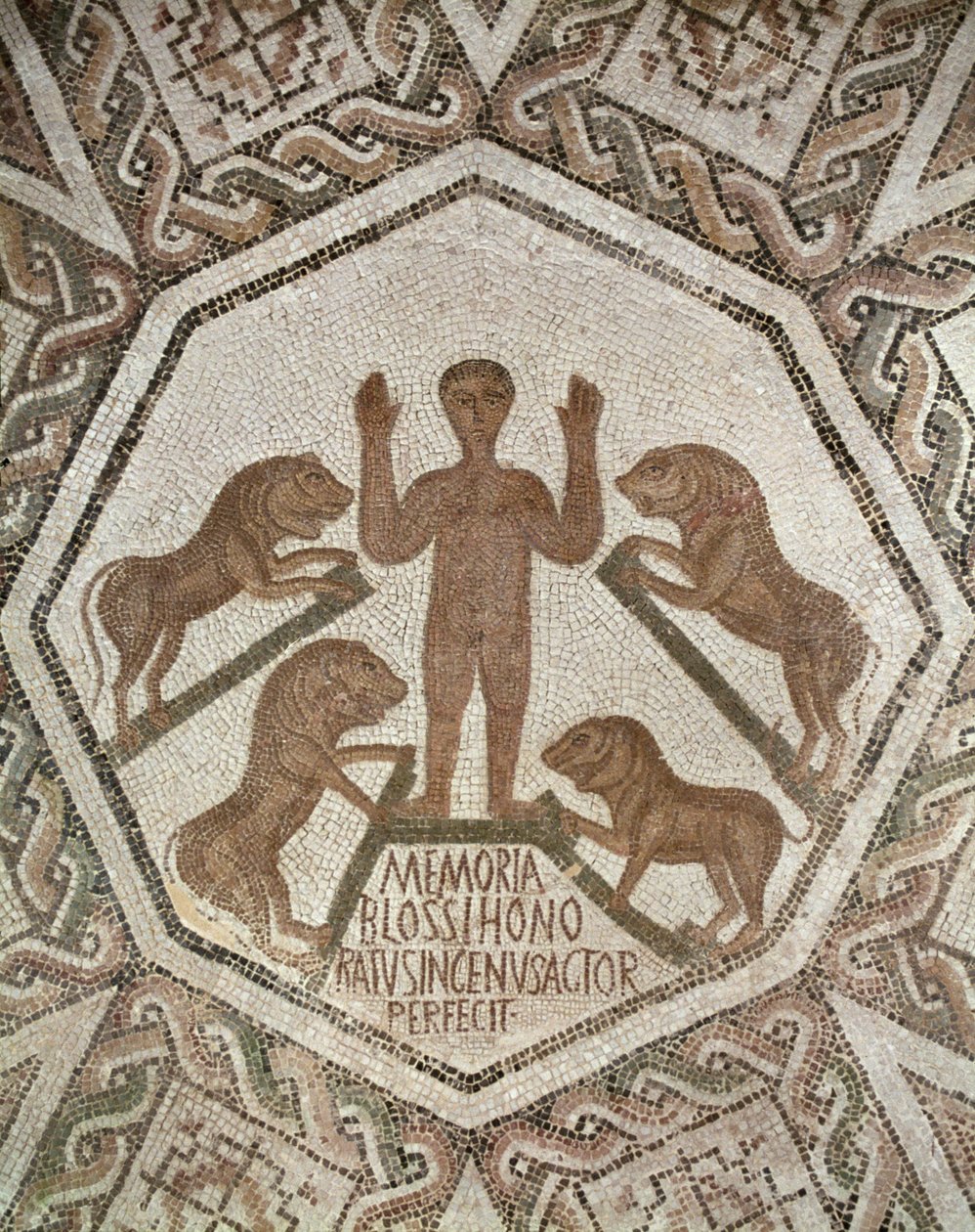 Daniel w legowisku lwów, z Bordj El Loudi, Roman, V wiek autorstwa Unbekannt Unbekannt