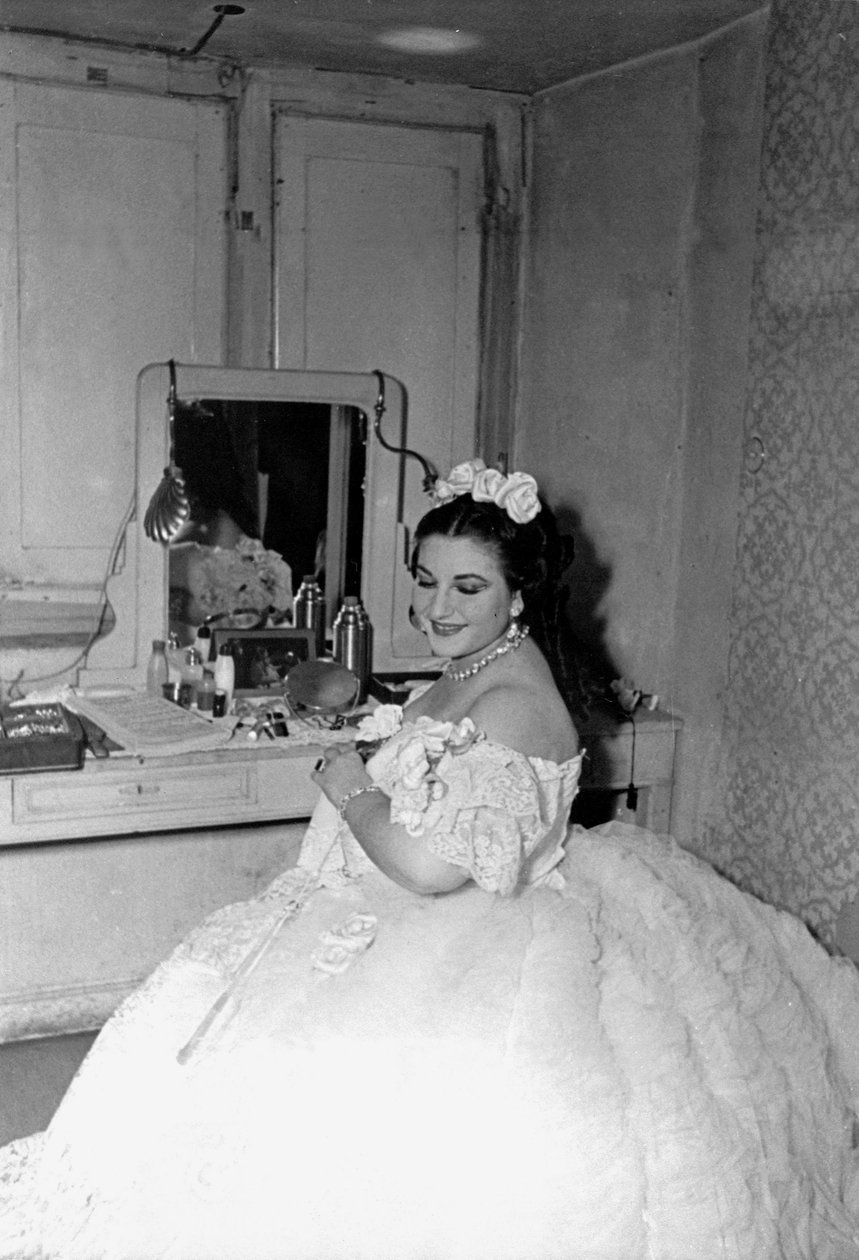 Maria Callas w „Traviacie”, Parma, 1951 autorstwa Unbekannt Unbekannt